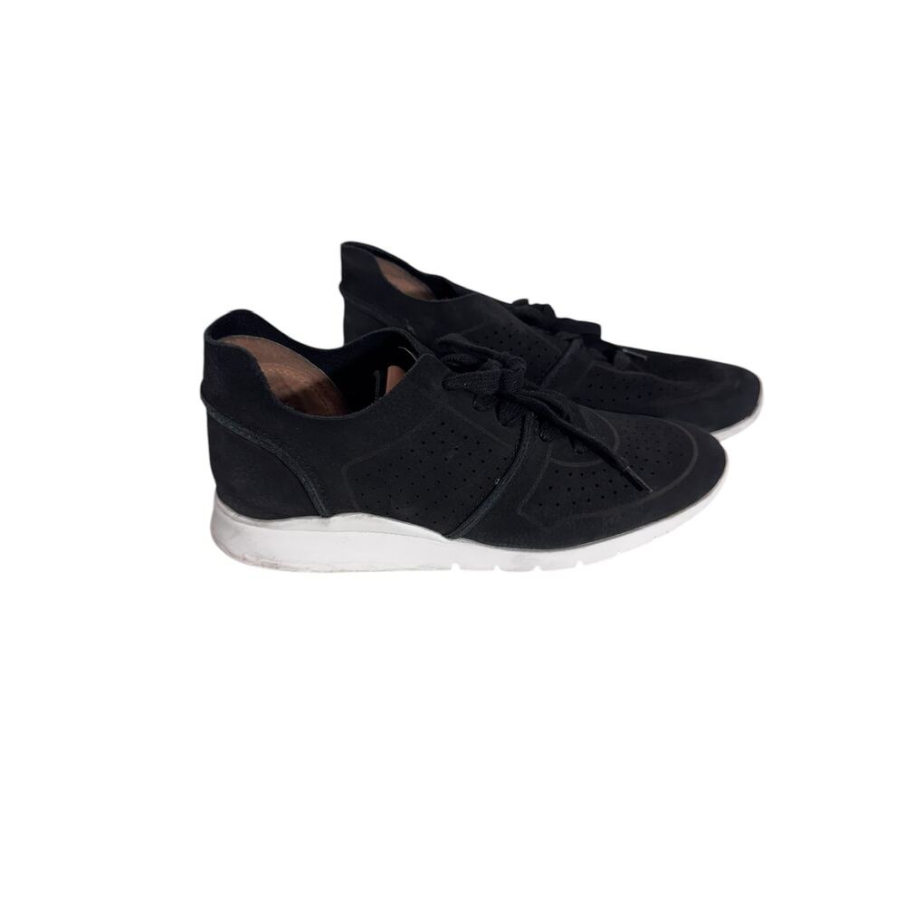 "GENTLE SOULS" Kenneth Cole Black Raina Lite‎ Jogger Leather Sneaker SZ 7.5 Gym